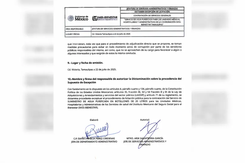 Los contratos fueron gestionados por Arik Salvatierra García, jefe de Servicios Administrativos y Finanzas de IMSS-Bienestar, quien ocupó cargos administrativos en el IMSS de Nuevo León. Foto: David Paz