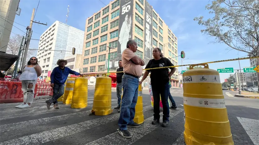 Integrantes de la CNTE protestan en la CDMX | Foto: Luis Antonio Alfaro