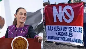Claudia Sheinbaum cuestiona cierres a carreteras pese a mesas de diálogo sobre Ley de Aguas