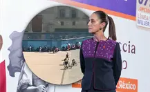 Claudia Sheinbaum pide marcha pacífica este 25N; colocan vallas ante posibles grupos violentos