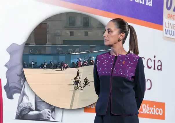 Claudia Sheinbaum pide marcha pacífica este 25N; colocan vallas ante posibles grupos violentos