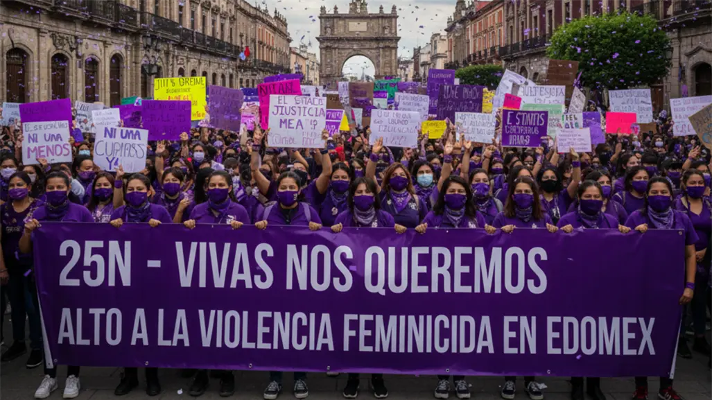 Marcha feminista en Edomex este martes 25 de noviembre: ruta, horarios y todo lo que debes saber