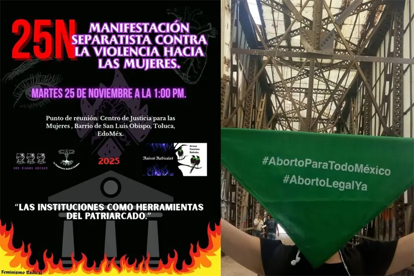 Convocatoria realizada por la colectiva “Denuncia a Tu Agresor Toluca” para marchar este 25 de noviembre.   Foto: colectiva “Denuncia a Tu Agresor Toluca”