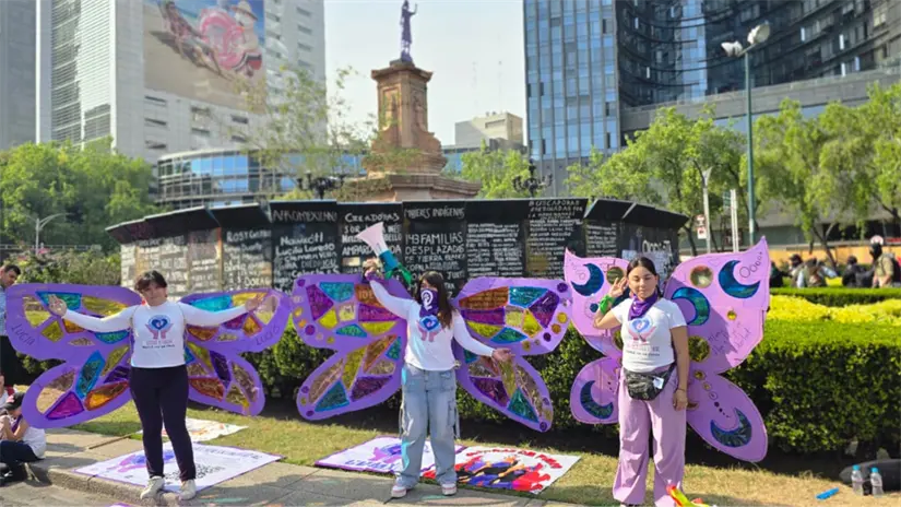 Chicas conmemorando a las Mariposas. Foto: Mario Flores