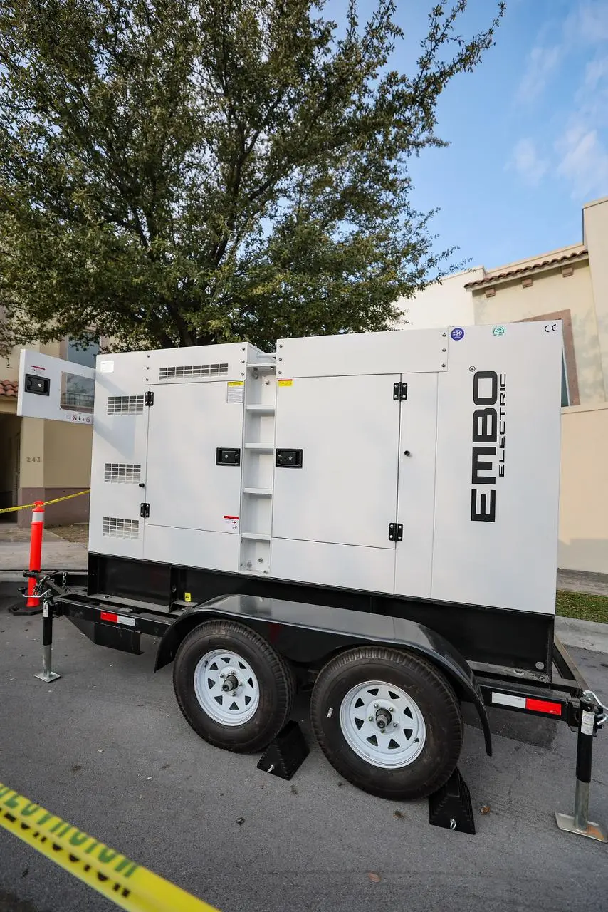 Las plantas móviles eléctricas serán una solución temporal ante los apagones en San Pedro. Foto: Gobierno de San Pedro