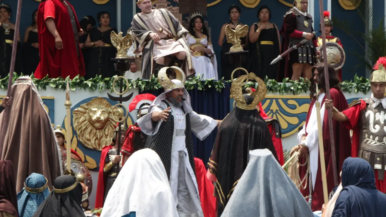 La Pasión de Cristo es conmemorada y celebrada en los ocho barrios de la demarcación. Foto: X @CulturaCiudadMx