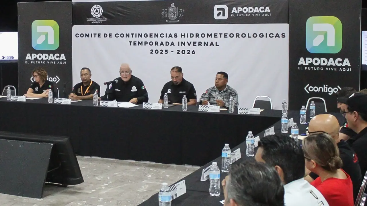 El Comité de Contingencias Hidrometeorológicas de Apodaca. Foto: Gobierno de Apodaca