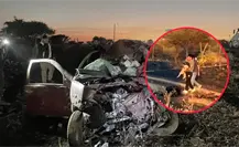 Tras accidente de Guadalupe Victoria, mascota de sobreviviente fue rescatada Tras accidente de Guadalupe Victoria, mascota de sobreviviente fue rescatada