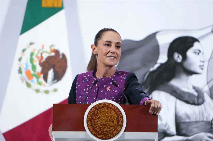 imagen recuadro Presidenta Claudia Sheinbaum convocando a una marcha pacífica Foto: Gobierno de México