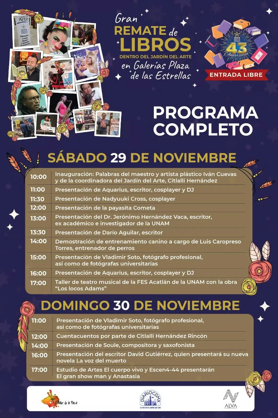 imagen recuadro Habrá distintas actividades en el gran remate de libros, desde talleres hasta teatro. Foto: Cortesía