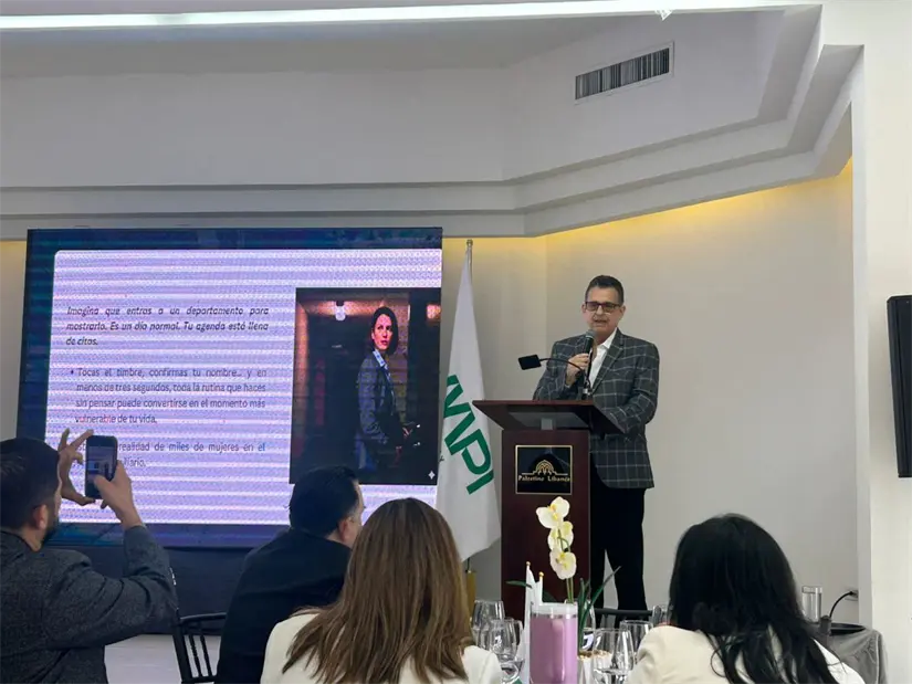imagen recuadro La violencia de género y su impacto en las mujeres inmobiliarias fue el tema central del Primer Encuentro Interregional Inmobiliario en Nuevo León. Foto: Diego Ovalle