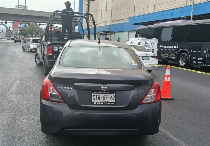 imagen recuadro Auto asegurado. Foto: Policía de Monterrey