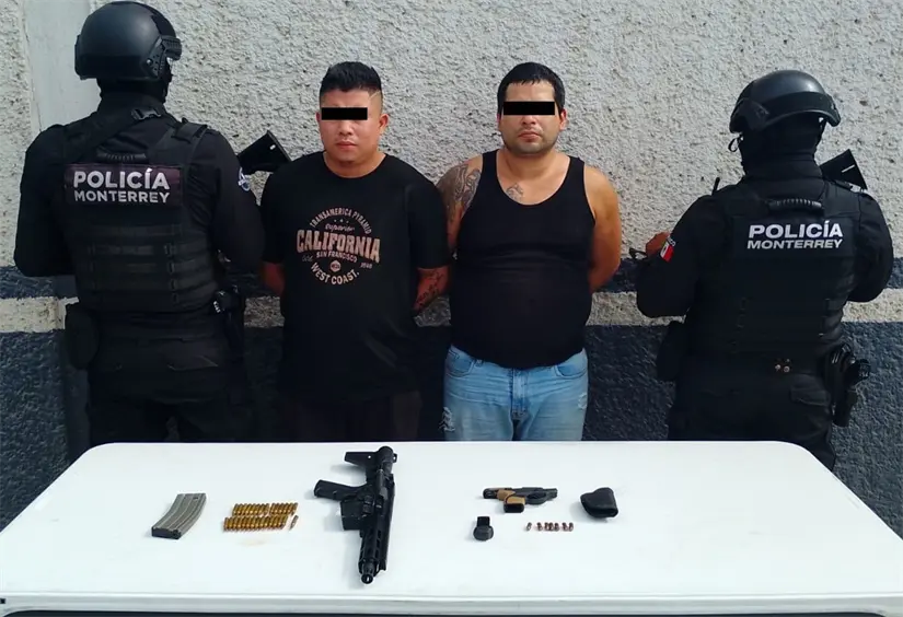 imagen recuadro Sujetos detenidos. Foto: Policía de Monterrey