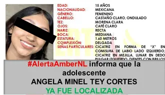 Ángela Minel es localizada en Nuevo Laredo tras ser reportada como desaparecida en Guadalupe