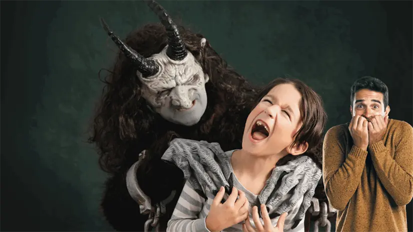 imagen recuadro Foto con el Krampus. Foto: Canva.