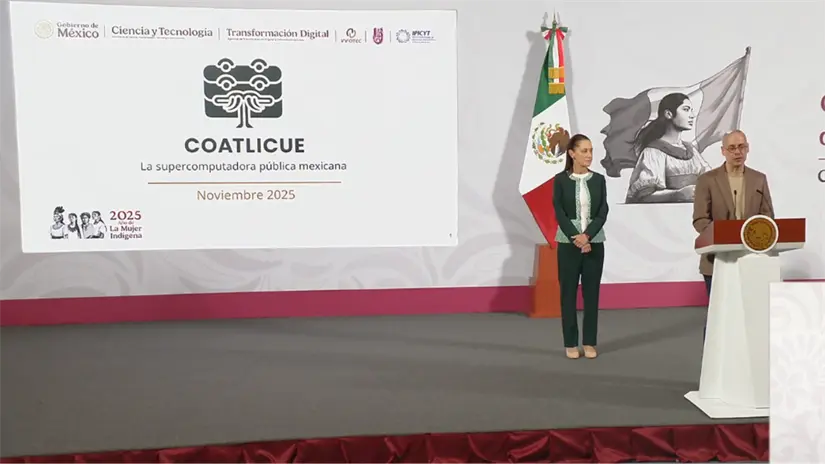  “Coatlicue” toma su nombre del término náhuatl que significa energía total, FOTO: Captura de pantalla (Youtube: Claudia Sheinbaum)