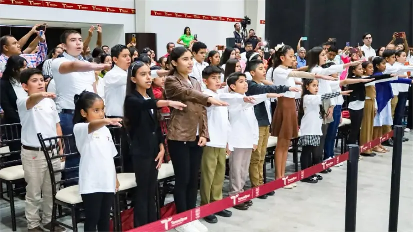 Niñas y niños tomaron protesta en la tercera sesión de SIPINNA Tamaulipas | Foto: Secretaría General de Gobierno