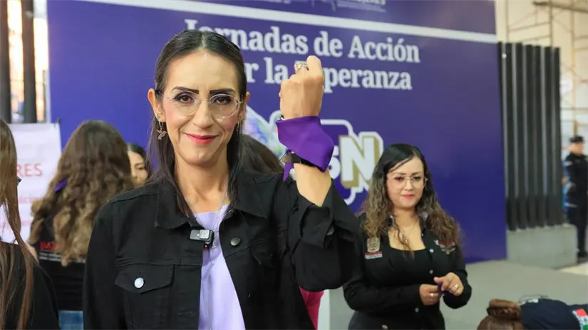 Presidenta municipal, Laura Imelda Pérez Segura, inicio las las Jornadas de Acción por la Esperanza con un taller gratuito de defensa personal para mujeres, | FOTO: Facebook (Gobierno de Tlaquepaque) 