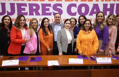 Manolo Jiménez presenta en el 25N avances contra violencia de género en Coahuila