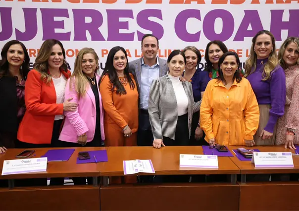 Manolo Jiménez presenta en el 25N avances contra violencia de género en Coahuila