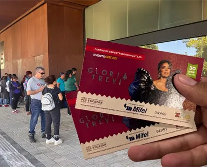 Feria Xmatkuil 2025: largas filas para obtener un boleto para el concierto de Gloria Trevi