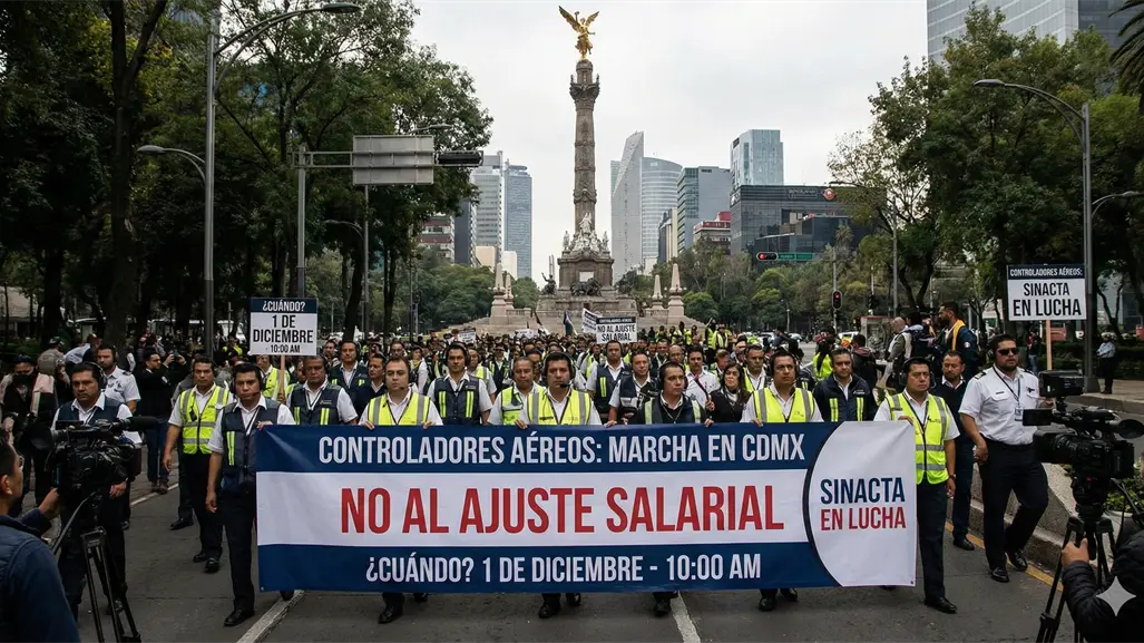Controladores aéreos anuncian marcha en CDMX por rechazo a ajuste salarial: ¿cuándo y a qué hora será?