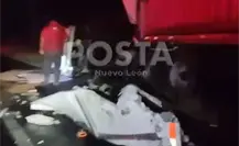 Choque frontal entre tráileres deja un conductor muerto  en la Carretera Miguel Alemán