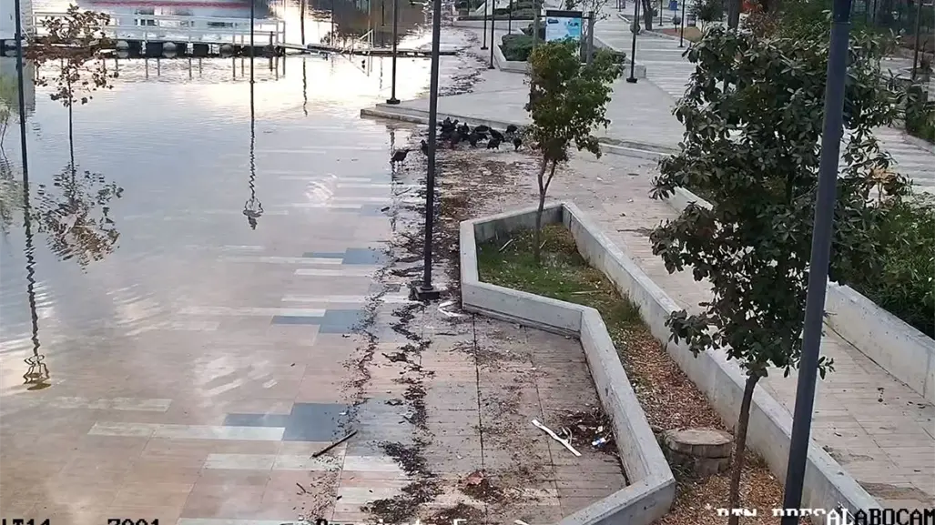 Realizan desfogue en la presa La Boca en Santiago para regular niveles de agua