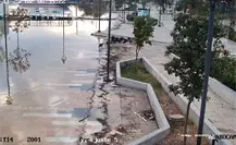 Realizan desfogue en la presa La Boca en Santiago para regular niveles de agua