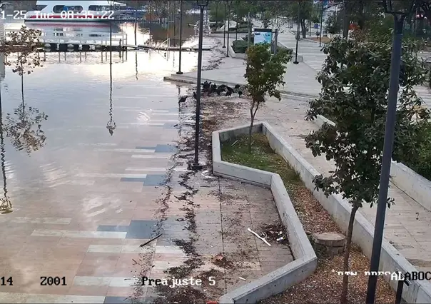 Realizan desfogue en la presa La Boca en Santiago para regular niveles de agua