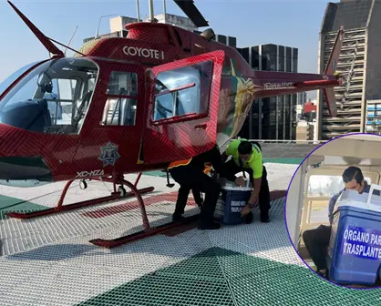 Operativo aéreo en Nezahualcóyotl: trasladan hígado y riñones para trasplante de Edomex a CDMX