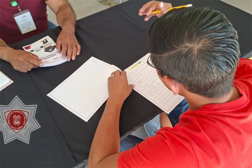 El examen de manejo es uno de los trámites más solicitados en las jornadas | Foto: FB Direccion de Transito y Vialidad 2024-2027 