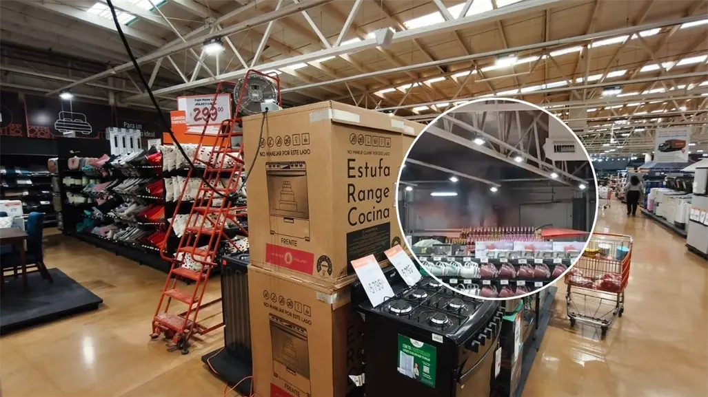 Tremendo susto por un incendio en la tienda Chedraui de Ciudad Caucel en Mérida