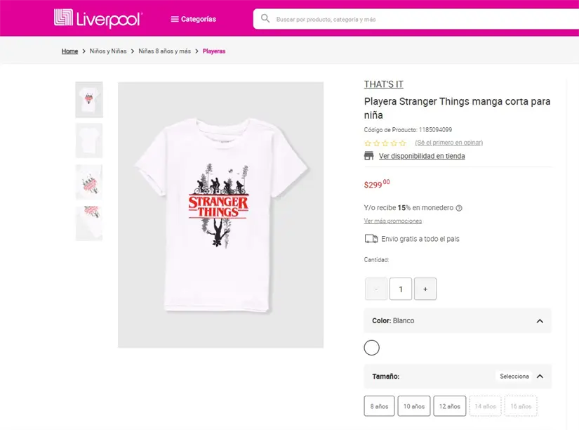 La tienda departamental Liverpool cuenta con una amplia variedad de artículos de la serie Stranger Things de Netflix. Foto: Liverpool