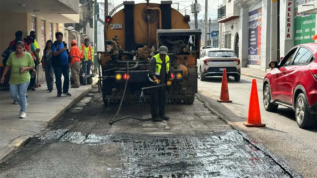 Programa de Bacheo en la capital de Tamaulipas supera los 15 mil metros cuadrados