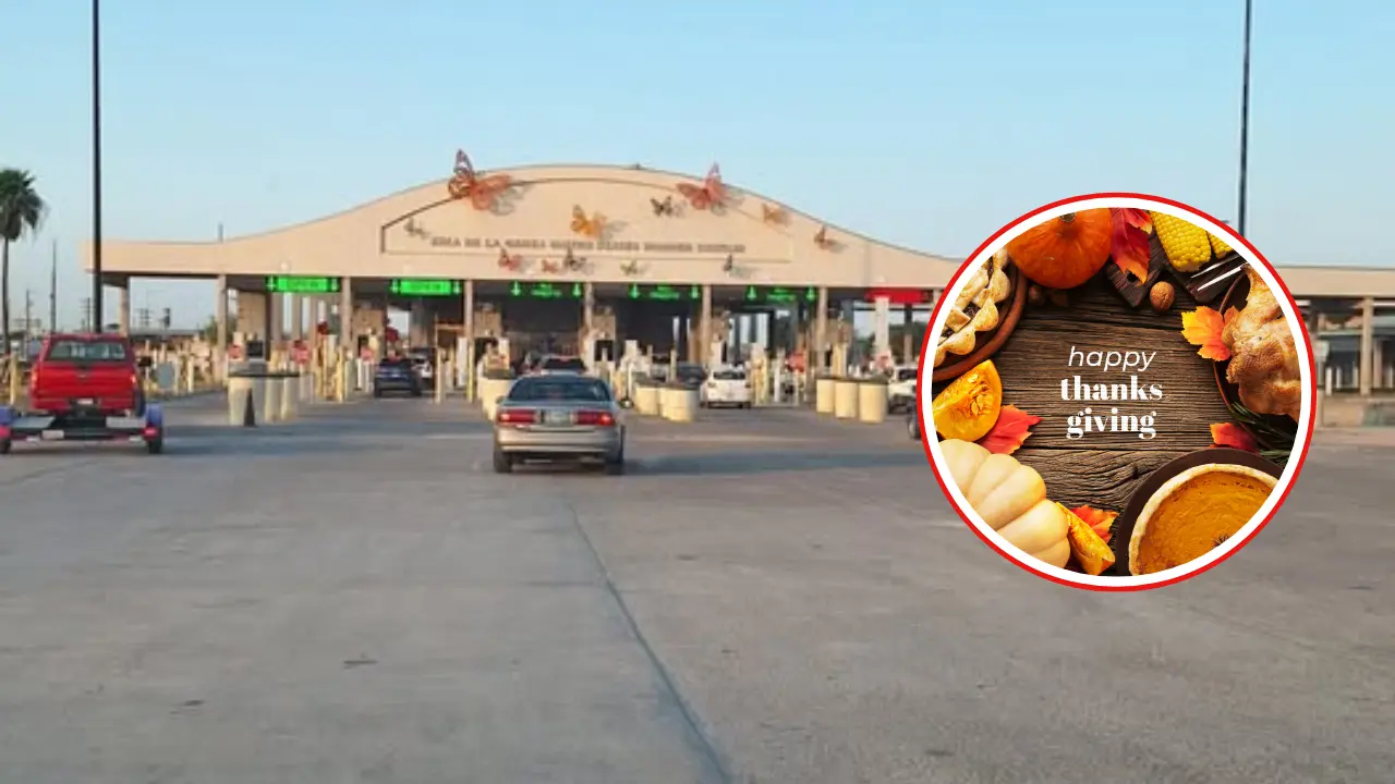 Prevé tu viaje con anticipación para el festejo de día de acción de gracias en los Estados Unidos | Foto: Facebook FILAS DE PUENTES REYNOSA HIDALGO,DONNA,PHARR,ANZALDUAS,PROGRESO | Freepik