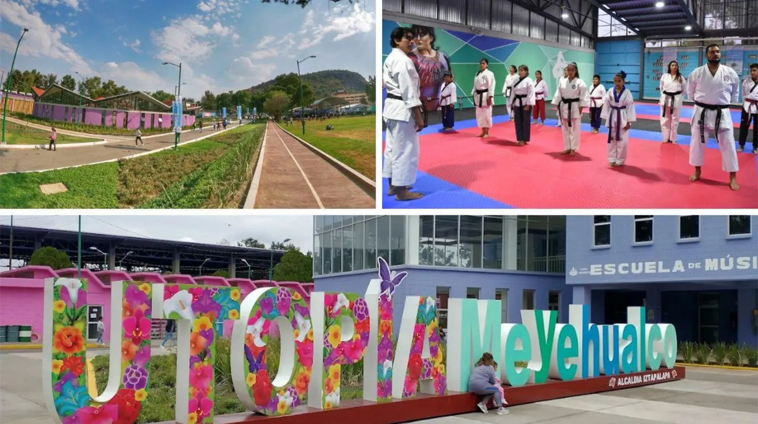 Utopías en Iztapalapa. Foto: Gobierno CDMX l Canva