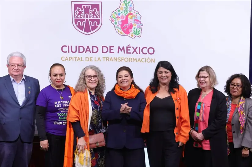 imagen recuadro Clara Brugada y gabinete. Foto: Iván Macías