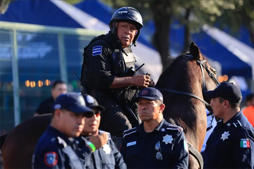 imagen recuadro Operativo terrestre por elementos Foto: Policía de Guadalupe