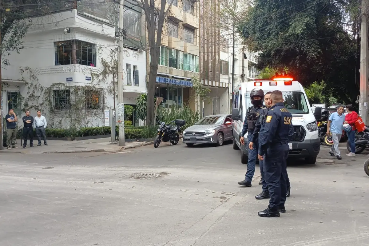 Custodio muere durante un asalto en la colonia Roma. Foto: Especial