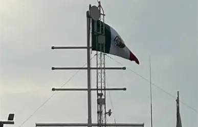 Bandera de México es izada al revés en la Escuela Náutica Mercante de Tampico, ¿constituye una infracción o delito?