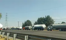 Piperos bloquean la México-Texcoco tras operativo contra robo de agua en Edomex