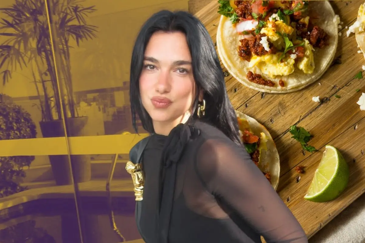 Dua Lipa sigue la tendencia de los artistas internacionales de promocionar sus conciertos en México con alimentos. FOTO: CANVA/IG: @dualipa