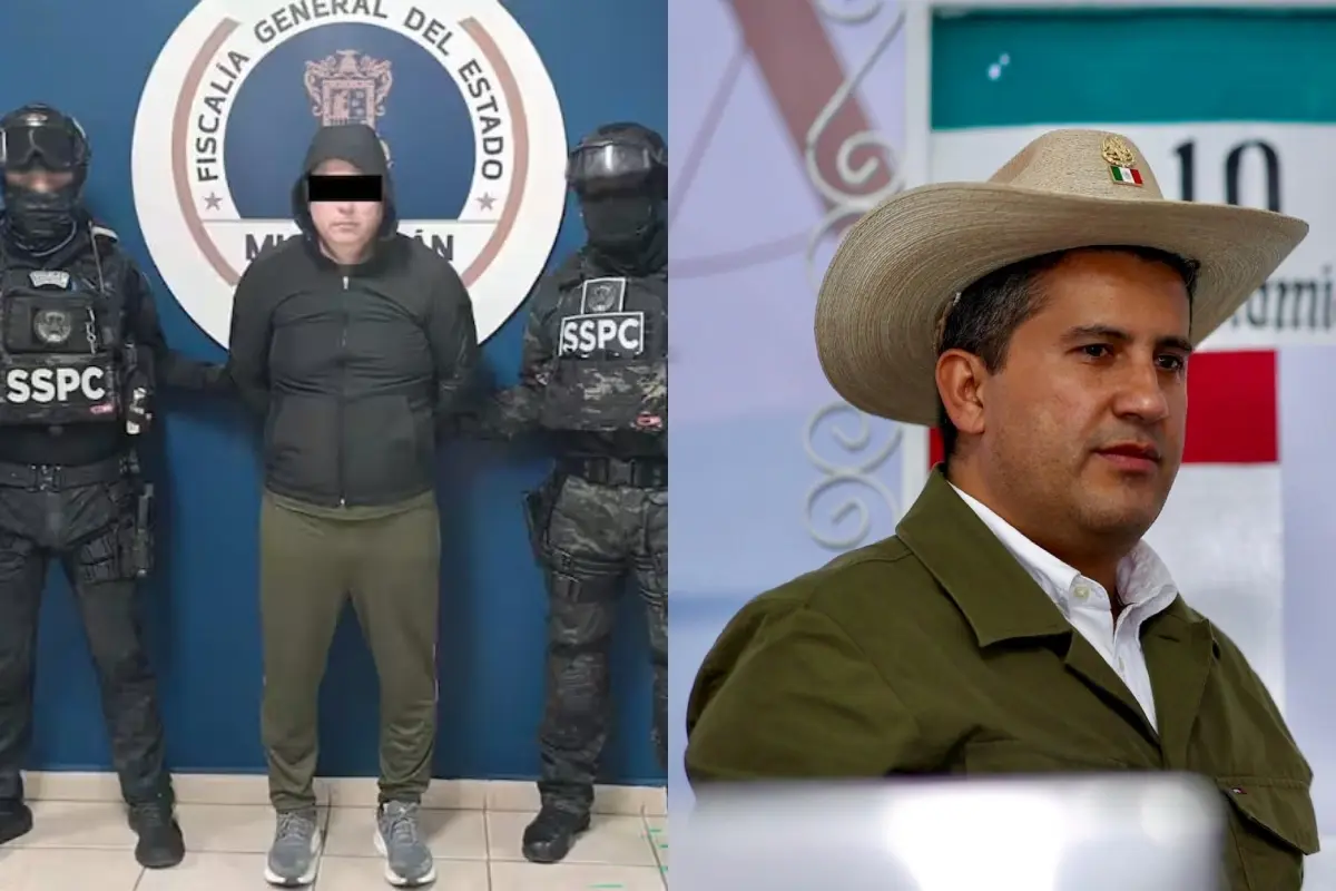 Jorge Armando N y Carlos Manzo Foto: SSPC/Facebook Carlos Manzo