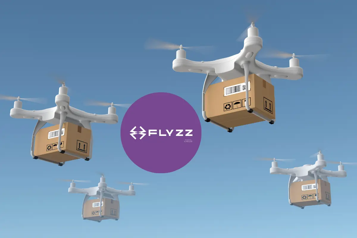 ¿Entregas por aire en Querétaro? Así funciona esta nueva modalidad de delivery. Foto: Flyzz | Canva