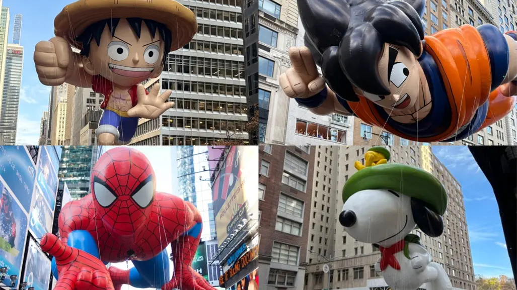 Estos son los mejores globos que desfilan en el Festival de Macys por el Día de Acción de Gracias