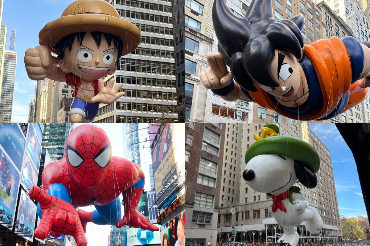 Globos de One Piece, Spider-Man, Dragon Ball Z y Snoopy Foto: RRSS