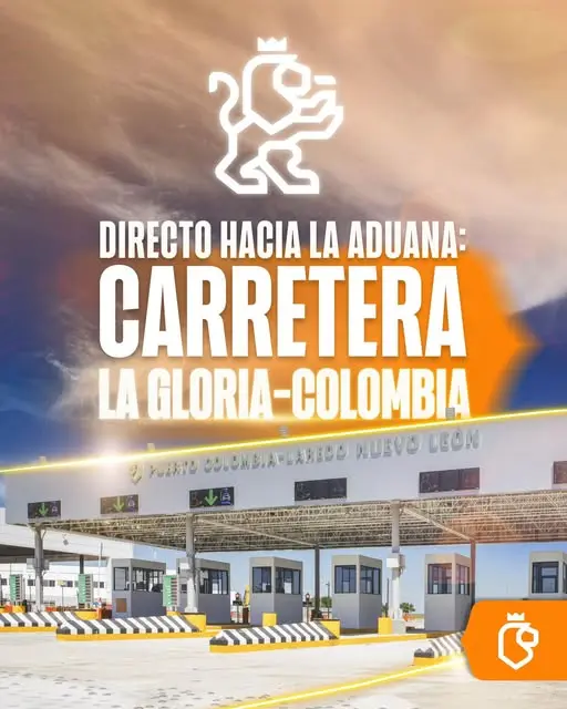 imagen recuadro La carretera La Gloria-Colombia te lleva a la frontera con Laredo, Texas, sin salir de Nuevo León. Foto: Facebook Samuel García