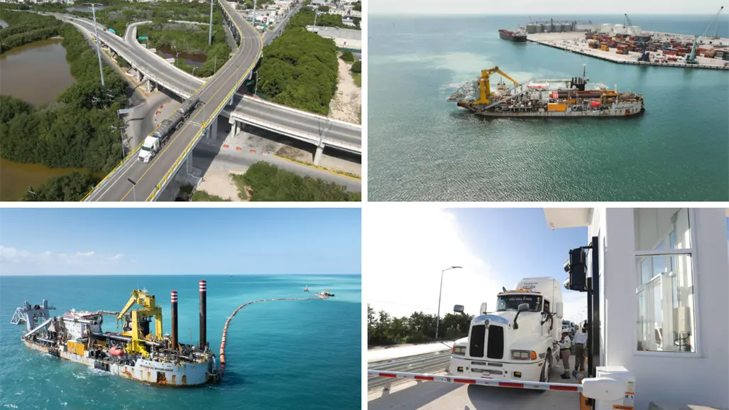Viaducto elevado y dragado en Progreso: avances, inversión y beneficios para la economía de Yucatán