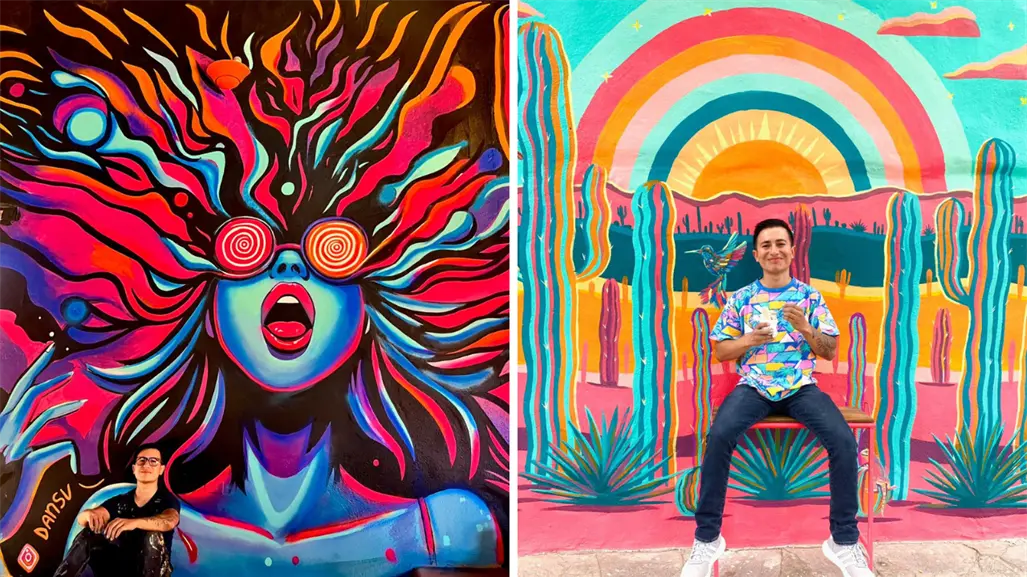 ¿Quién es el pintor de la obra en Guerrero Negro, BCS que parece sacada de Pinterest?